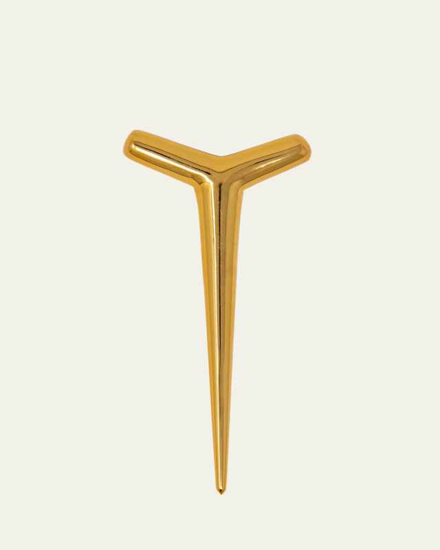 Gold Metal Chicken Bone Server